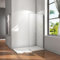 AICA paroi de douche à l'italienne 60x200cm paroi de fixation en 8mm verre anticalcaire, sans barre de stabilisation