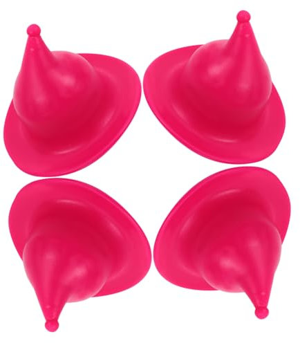 COLLBATH 4pcs Silicone Wizard Hat Wine Stopper Airtight Wine Bottle Stoppers Replacement for Bottles