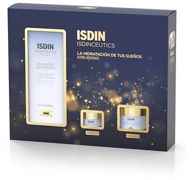 PACK ISDINCEUTICS RUTINA HIDRATANTE DIA - Hyaluronic Concentrate 30ml, REGALOS Mini Hyaluronic Eyes 4g y Mini Hyaluronic Moisture 8 ml