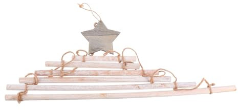 CAXUSD Weihnachtsbaum Wanddekoration Aus Kreative Christbaum-Leiter Für Adventliche Gestaltung Hängende Weihnachtsdeko Für Festliche Anlässe Und Gemütliches Zuhause