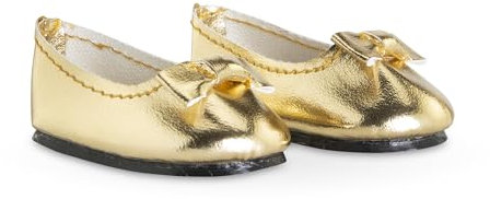 Ma Corolle 9000213000 Ballerinas, goldfarben, Schuhe für Puppen Ma Corolle, 36 cm, ab 3 Jahren