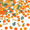 ParPix 100 Stück Konfetti Babyparty Deko Junge Mädchen, Groß Streudeko Baby Party Dekoration, Orange Baby Shower Deko Confetti,Deko Babyparty Neutral Konfetti, Babyparty Tischdeko,Babyshower Streudeko