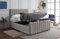 Rapyal Velvet Upholstered Panel Bedframe with Memory Mattress & Optional Ottoman Storage – Modern Design, Multiple Sizes & Colours (Silver, Super King)