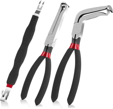 3Pcs Electrical Disconnect Pliers, Electrical Connector Pliers with Anti-Slip Handle, Fuel Line Tab Repair Tools for Car Repair