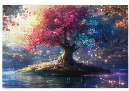 Puzzle Albero della vita 5000 Pezzi Sogno Adulti, Puzzle di Legno da Principiante, Giochi Divertenti di Intrattenimento in Famiglia, DIY Creativi Hobby Adulti Donna Decorazione Casa Regalo 1T-1751