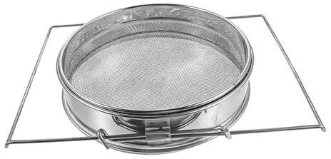 Ciieeo Stainless Steel Honey Strainer Double Mesh Filter for Beekeeping Equipment Metal Sieve for Kitchen Honey Filtration and Impurity Removal Multifunctional Debris Extractor Tool