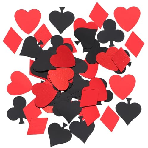 DECOMELODY Lustiges Poker Konfetti 90g Streudeko für Geburtstag Hochzeit Partytisch Pokerreste Dekoration