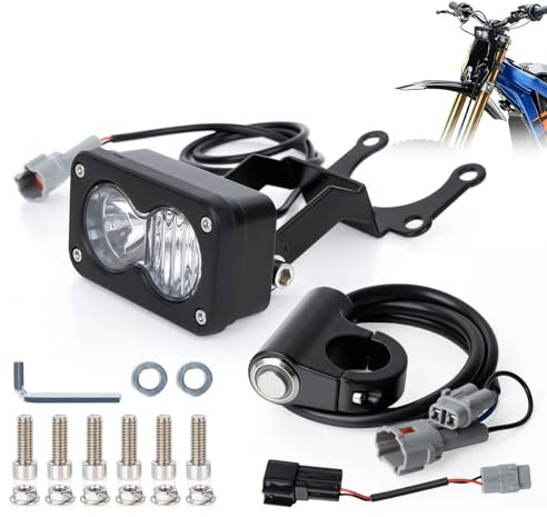PSLER-sats för motorcykelstrålkastare Plug and Play för Surron Light Bee X Segway X260 Talaria Sting, vitt ljus