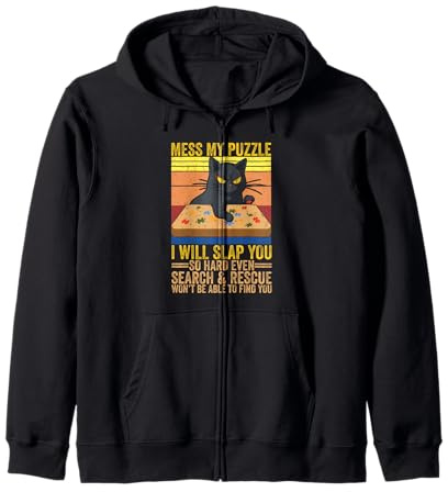 Funny Jigsaw Puzzle Zip Hoodie