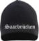 HB_Druck Saarbrücken Beanie Mütze - Altdeutsch - Bestickt - Strickmütze Wintermütze Einheitsgröße Schwarz