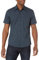 Amazon Essentials Chemise Boutonnée Manches Courtes Coupe Ajustée Homme, Bleu Marine Blanc Imprimé Ancres, XL