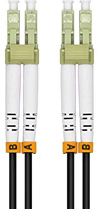 Jeirdus 30M LC a LC 10G OM3 esterno blindato duplex 50/125 fibra ottica ponticello cavo ottico Patch Cord Multimode 30Metri LC-LC