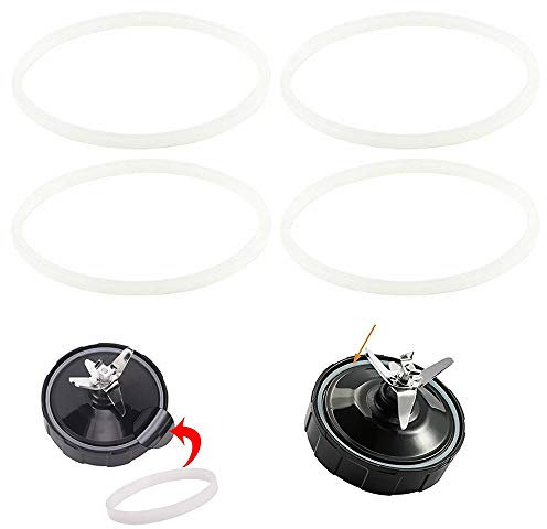 XBERSTAR 4pcs Rubber Gasket Juicer Seal Ring Parts for Nutri Ninja 1000W Blender