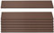 Mendler 7er Set Latten für WPC-Sichtschutz Sarthe, Bretter Windschutz, ca. 1qm, FSC®-Zertifiziert - 90cm, braun