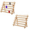 Queiting 2x60 Spulen Garnrollenhalter Holz Fadenhalter Fadenspulen Spulenhalter Garnregal Garnrollen Organizer zum Aufhängen an Wand oder Aufstellen für Stickerei Quilten Nähen Haare Flechten