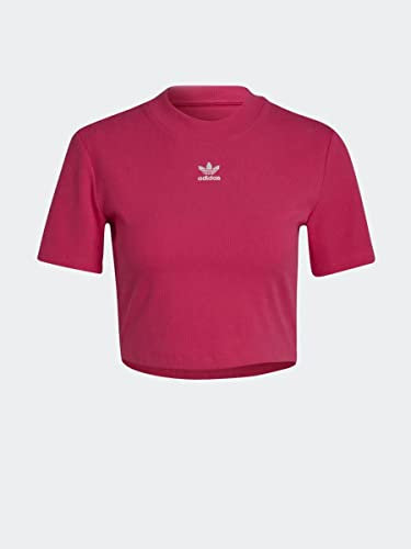 Adidas Tee, T-Shirt Donna, Real Magenta, 44