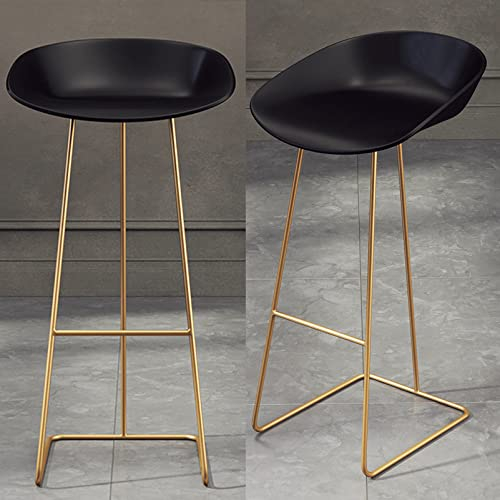 Mafatian Barhocker Barhocker Counter Height Barhocker Restaurant Cafe Hocker Schmiedeeisenrahmenstuhl, Goldbeine mit goldenen Beinen Barhocker (Höhe 25,6 Zinch / 29.5inch)