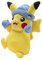 Pokémon PKW2790-20 cm Winter Plüsch - Pikachu mit Wintermütze, offizielles Plüsch