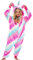 Morbida Unicorno Pigiama Intero per Bambina & Ragazza (Stelle Rosa/Viola, 4-5 Anni)