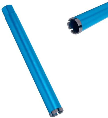 HBKEEN Wet Diamond Core Drill Bits 2-3/4 inch, 14 Drilling Depth Core Drill Bit, 1-1/4-7 Thread Core Drill Bit for Concrete, Reinforced Concrete, Brick, Block, Core Bit with Laser-Welded Mesh