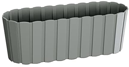 Jardinera para balcón BOARDEE BASIC 4,9L., dimensiones (mm) 383x144x130, color Gris piedra