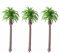 10 Pcs Miniature Coconut Trees Plastic Palm Tree Scenery Model for DIY Craft Projects Train Railways Architecture Landscape