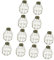 Uonlytech 12 Piezas Para Colgar Jaula Vintage Dormitorio Estilo Hogar Oficina Guardia Lámpara Industrial Abrazadera Casa De Campo Cubierta De Hierro Luz Alambre Pájaro Bar Baño Decoración
