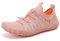 Wasserschuhe Badeschuhe Damen Herren Strandschuhe Schnell Trocknend Drainagelöcher Strand Schwimmschuhe Meeresschuh Surfschuhe Poolschuhe Unisex Barfußschuhe für Kajakfahren Fitnessstudio Pink EU40