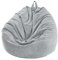 FANSU Bean Bag Cover Without Filling, Solid Colours Lazy Sofa Gaming Bean Bag Chair for Adult Kids, Corduroy Highback Beanbag Seat, Stuffed Toy Clothes Storage (70x80cm,Light Grey)