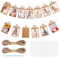 Foto Banner 1. Geburtstag für 1 bis 12 Monate Deutsch Baby Fotogirlande Geburtstagsdeko Hängende Wanddekoration, Kinder Monatlich Bild Prop Kraftpapier Rahmen für Party Dekor, Heilige Kommunion