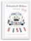 BOFUNX Geldgeschenke Hochzeit Hochzeitsgeschenke - Alles Liebe zur Hochzeit mit Auto Geschenkidee Verpackung Geldgeschenk mit Bilderrahmen für Brautpaar(Name und Datum handgeschrieben Design)