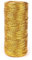 Kordel Weihnachten 1.5mm,1Roll/100m Kordel Gold Kordelband Goldfaden Golddraht zum Basteln Schleifenband Gold Paketschnur für DIY Bastelschnur Hochzeitsdekoration Weihnachtsdekoration oder Verpacken