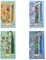 4 stück Bookmark, Gepresste Blumen Lesezeichen, Lesezeichen, Lesezeichen Quasten im Retro, vergoldetes Lesezeichen, Lesezeichen aus Metall, Personalisiertes Lesezeichen Für Studenten Lehrer