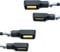 Germany Motorsports LED Miniblinker Motorrad Blinker Corner E geprüft E Mark universal für Moped Roller Custom mit 12V (2 Paar)