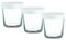 Tefal Lot de 3 pots en verre 140 ml avec couvercle plastique, Compatible Cake Factory XA633110