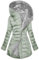 EMATOP Wintermantel Damen Warm Gefüttert Steppjacke Lange Elegant Damenmantel Langarm Winter Parka Jacke mit Kapuze Winterparka Mantel Einfarbig Bequemes Sportjacke Winddicht Outdoorjacke