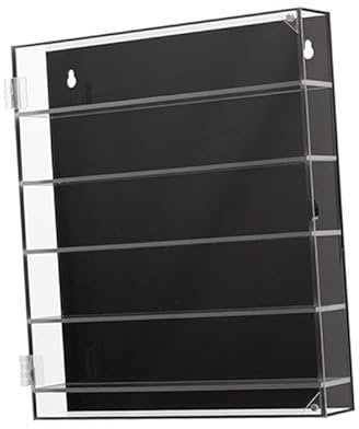 5 Tier Acrylic Display Box, Display Case Wall Mounted Clear Countertop Storage Box for Model Cars, Home, Collectibles, Mini Toys