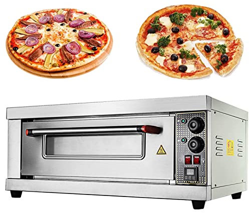 Four multifonctionnel de comptoir for machine à pizza, four de cuisson de grande capacité, four de cuisson de pain à pizza à une seule couche, grille-pain en acier inoxydable, grille-pain commercial f