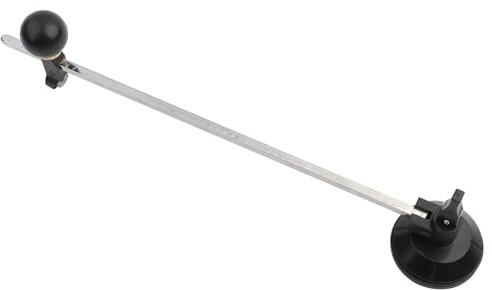 Glass Cutter 6 Wheel Compasses Circular Cutting Cutter with Suction Cup Circle Hobbyists Professional Compasses Handle (60CM)