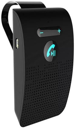 Allayu Kit Manos Libres para Coche, Receptor de Audio Bluetooth, Visera Solar, Altavoz, Receptor de Audio inalámbrico, Altavoz, Reproductor ABS