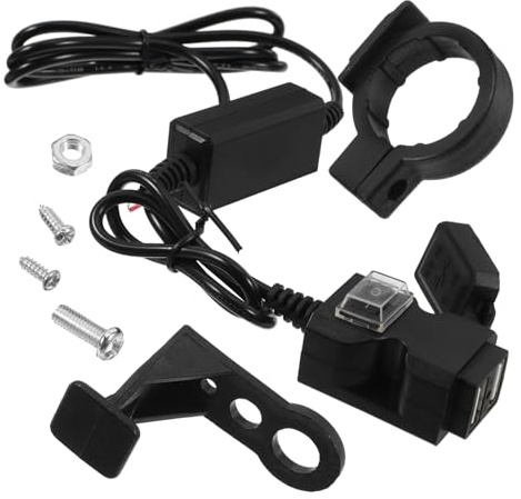 Gatuida Motorcycle Dual USB Charger Wasserdichtes Ladegerät Mit Zwei USB-anschlüssen Für Motorräder Für Handy-Navigation Und Schnelle Aufladung Unterwegs