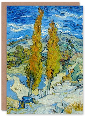 Artery8 Vincent van Gogh Art Card The Poplars at Saint Remy