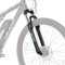 Hiland 29 Zoll Mountainbike Trekking Citybike Federgabel, Scheibenbrems-kompatibel Vordergabel, Fahrrad Stoßdämpfer Vordergabel, 006 Schwarz
