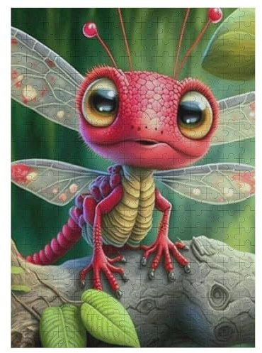 Gecko Holzpuzzle - Puzzle Für Erwachsene, 300-teilige Puzzles Für Teenager Und Kinder, Herausfordernde Spiele 42×30cm