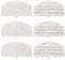 LVXBHZQD 6 Pcs Steam Mop Pads ，Compatible for Bissell PowerFresh， 1806 1940 1544 1440 Series Replacement Part Model #5938#203-2633 Mop Rag