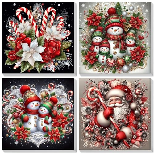 Lxmsja Noël Peinture Numero Adulte avec Cadre, Peinture par Numero Hiver, Cardinal Peinture Acrylique Numéro d'art avec 3 Pinceaux, Loisirs Créatifs Adultes, Décoration de Noël, 20x30cm