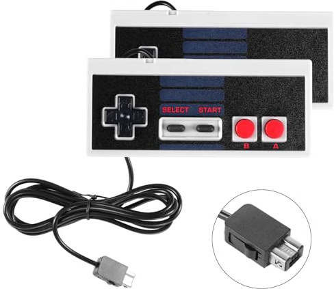 Binghe NES Controller Classico, NES Game Controller Classic Mini Edition con NES Interfaccia Compatibile con PC/M-A-C/Raspberry Pi 3(2 pezzi)