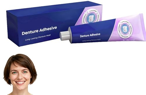Adesivo per protesi, adesivo termoplastico per protesi, aderenza duratura alle protesi, colla dentale pratica per i denti, migliora vestibilità, comfort e stabilità (1pcs)