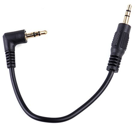 beler AUX Cable,Short 0.4ft 10cm Right Angle 3.5mm Male to Male 3.5mm Aux Audio Cable/Aux Cord