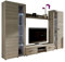 Wohnwand Rango XL, Modernes Wohnzimmer Set, Design Anbauwand, Schrankwand, Mediawand, Vitrine, TV Lowboard, (Sonoma Eiche, ohne Beleuchtung)